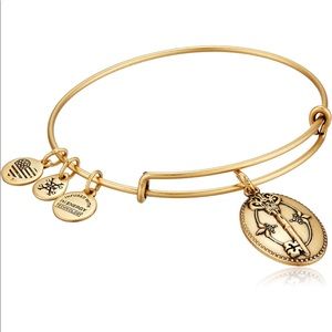 NWT! Alex and Ani Key to Life Charm Bangle